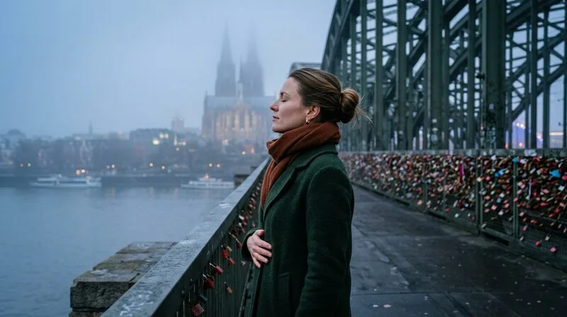 Mann und Frau meditieren zusammen im Wohnzimmer — Abend-Yoga Routine gemeinsam zu Hause