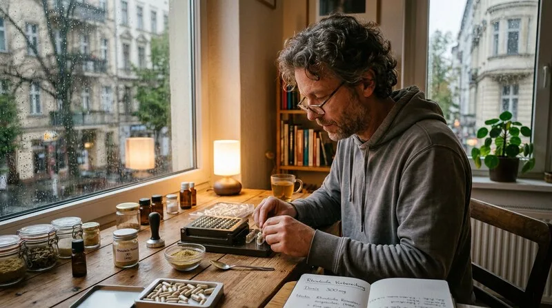 Frau meditiert still im Freien — Autogenes Training Schritt für Schritt