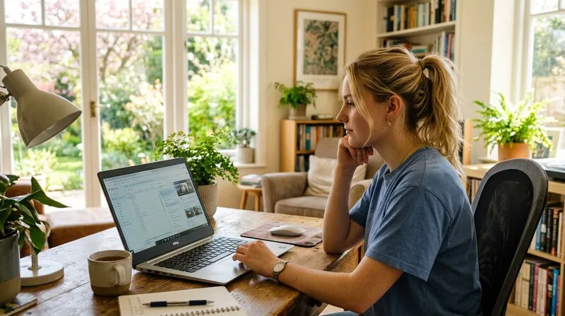 Frau liegt wach im Bett und schaut auf die Uhr nachts — Schlaflosigkeit überwinden