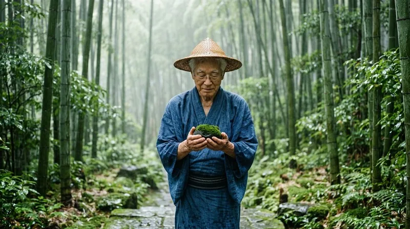 Person hält Stein achtsam in der Hand — Grounding-Technik