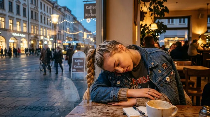 Frau liegt wach in der Nacht — Schlafprobleme Wechseljahre