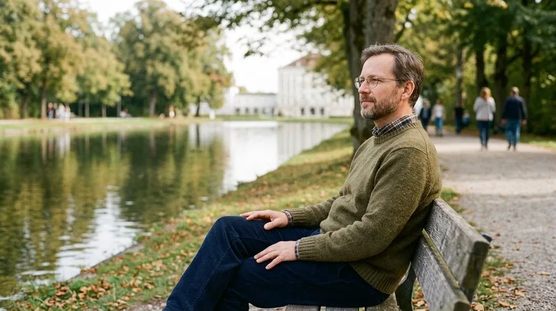 Frau hält Teetasse warm — Tryptophan und Schlaf