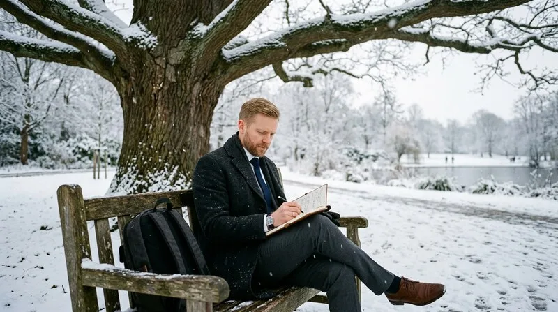 Person notiert Testergebnisse — Cortisol Test Zuhause